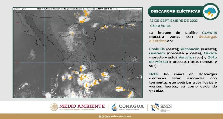 Pronóstico del clima en México. Foto: Conagua
