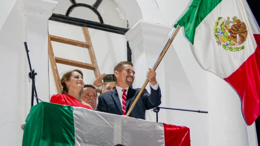 (VIDEO) De no creer: Alcalde de Huatabampo 'mete la pata' en pleno Grito de Independencia