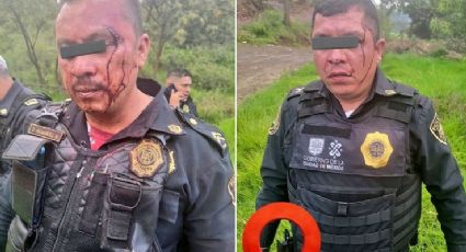 Imágenes fuertes: Delincuentes asaltan a policías de la CDMX y les roban su arma de fuego