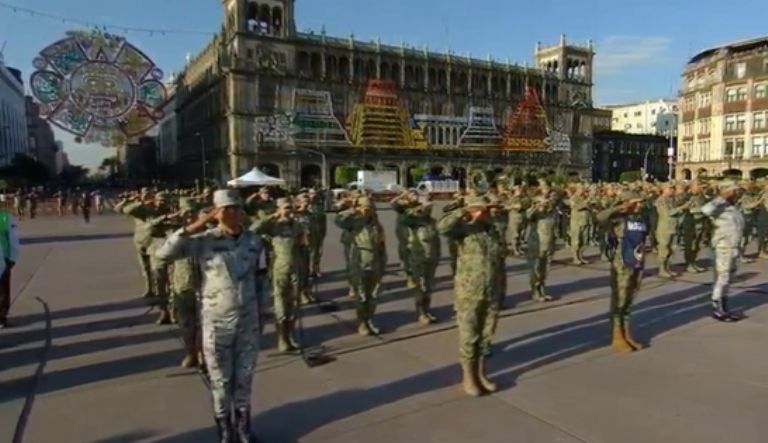 Hacen homenaje a víctimas de los sismos del 19S en México. Foto: Gobierno Federal