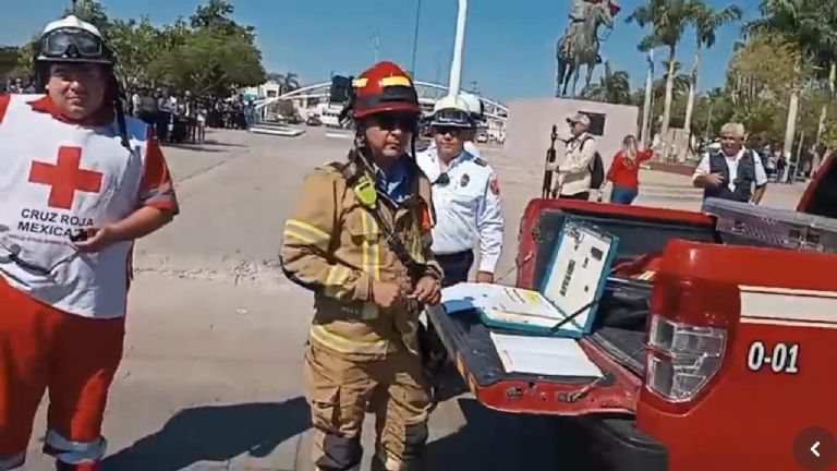 Autoridades participan en Simulacro Nacional 2023. Foto: Cortesía