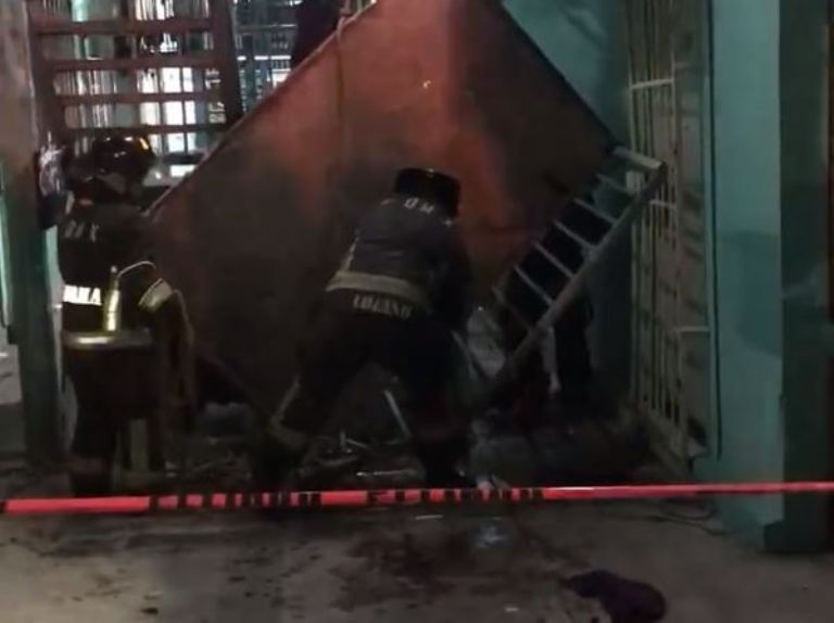 Desplome de escaleras en la GAM