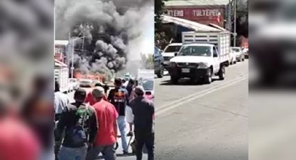 VIDEO: Momento exacto en el que explota automóvil cargado de pirotecnia en Tultepec