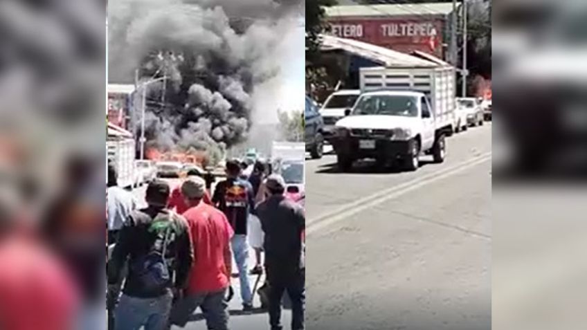 VIDEO: Momento exacto en el que explota automóvil cargado de pirotecnia en Tultepec