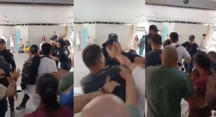 VIDEO: Personal del IMSS y policías protagonizan riña campal en Centro Médico de Guadalajara
