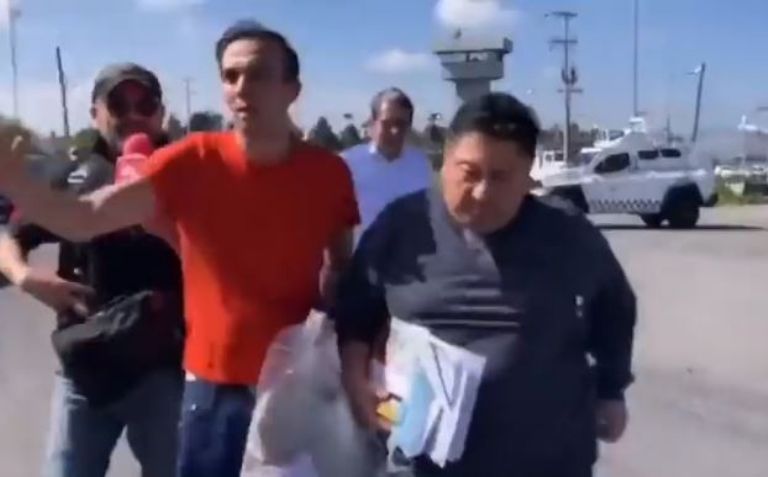 Salida de Uriel Carmona del penal del Altiplano