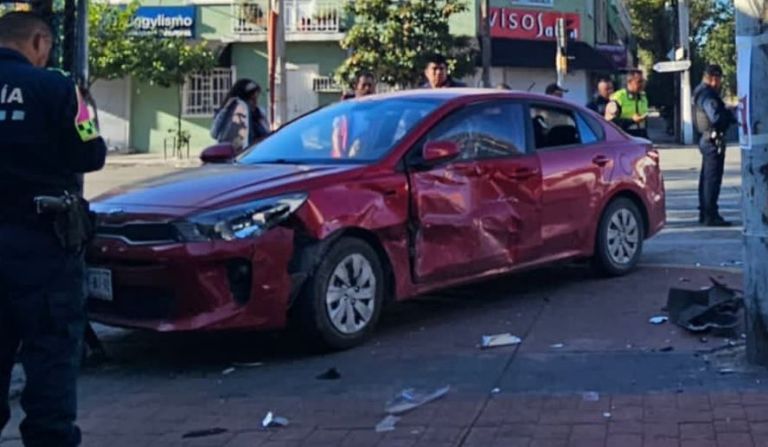 Patrulla accidentada en la GAM