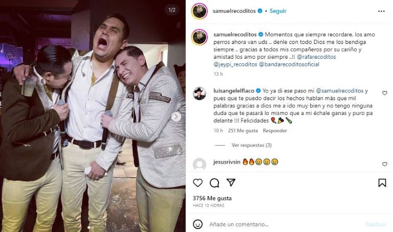 Samuel Sarmiento abandona a Los Recoditos