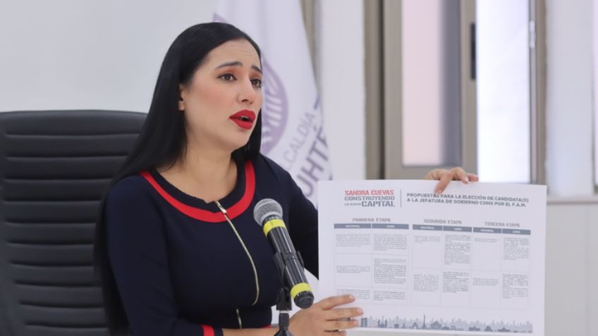 Sandra Cuevas formaliza y va por la Ciudad de México; pedirá licencia por 16 días