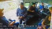 VIDEO: Captan violento asalto con pistola en una combi de transporte público en Naucalpan