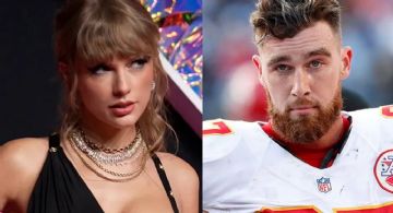 Taylor Swift no oculta su amor por Travis Kelce: La captan al salir de la casa del atleta