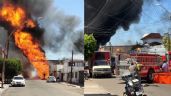 Atienden fuerte incendio en colonia Campestre de Ciudad Obregón; captan explosión en VIDEO