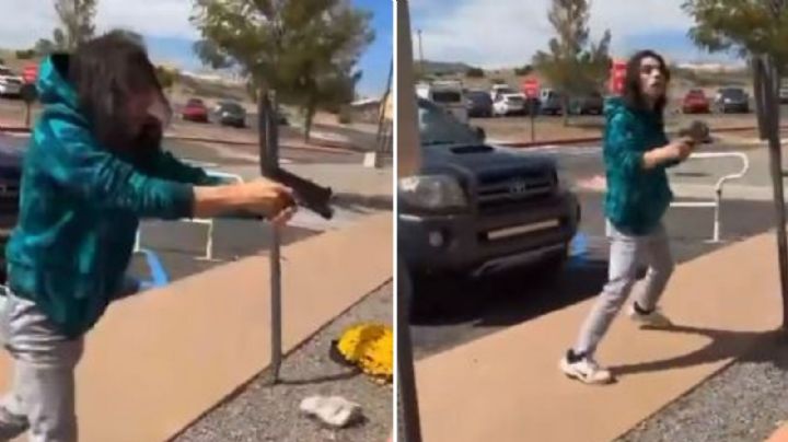 FUERTE VIDEO: Joven dispara a manifestante durante protesta en Nuevo México