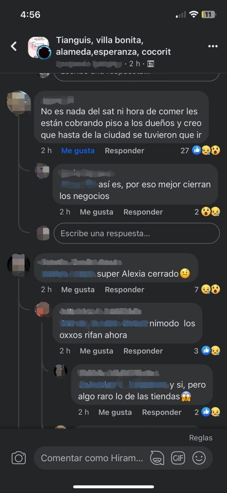 Denuncian 'cobro de piso' en Cajeme. Foto: Facebook