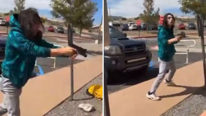 FUERTE VIDEO: Joven dispara a manifestante durante protesta en Nuevo México