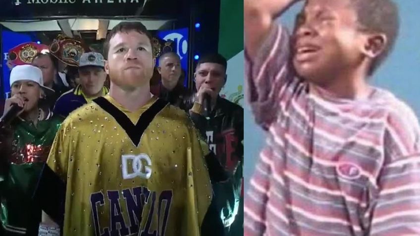 Santa Fe Klan desata los memes tras rendir homenaje a Lefty SM en pelea de 'Canelo'