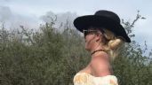 ¡Qué calor! Britney Spears cabalga por desierto de Sonora en topless y genera reacciones