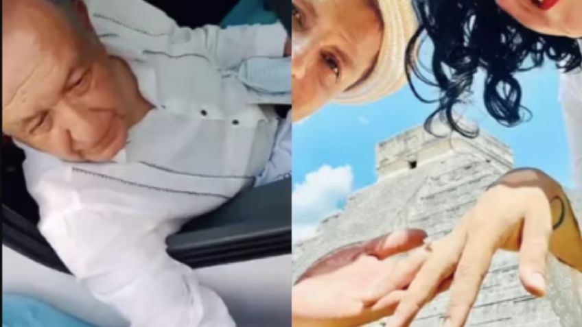 "Está invitado a la boda": Pareja se compromete delante de AMLO; "Te vas a rayar", dice