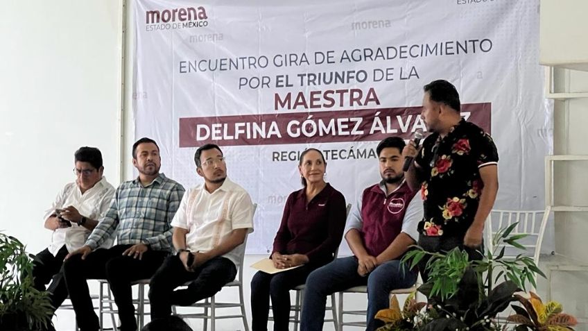 Morena prepara mega junta de agradecimiento en Edomex tras triunfo de Delfina Gómez