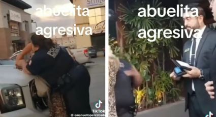 VIDEO: Abuelita golpea a policía en Mexicali, internautas  la bautizan 'Lady amenazas'