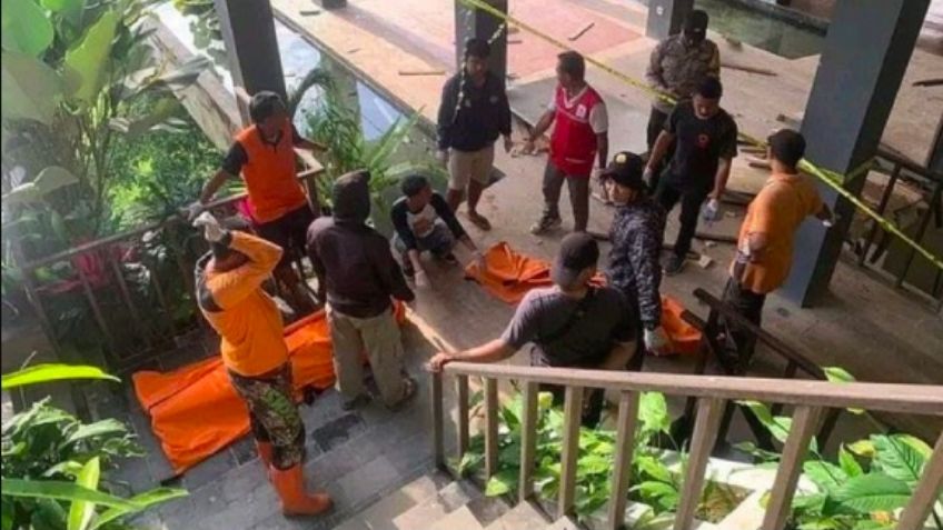 FUERTE VIDEO: Un elevador en Indonesia cae al vacío; saldo fue de 5 personas sin vida