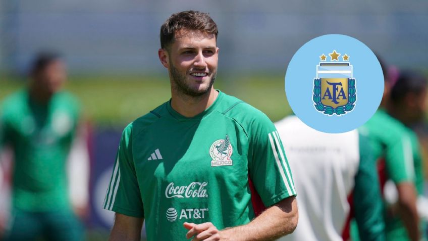 Argentina buscó a Santiago Giménez y esta fue la reacción del delantero de México