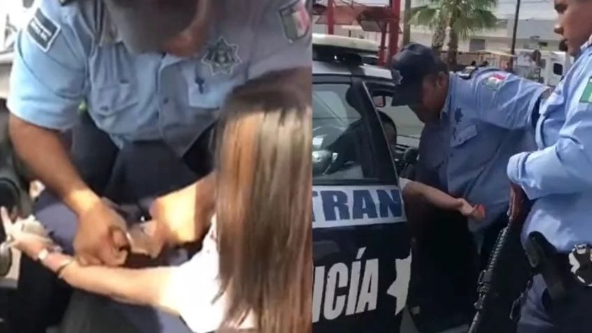 Policía que 'abusó' de fuerza con joven conductora de Cajeme podría ser suspendido