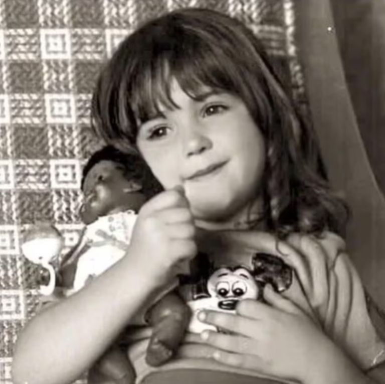 Así lucía Andrea Legarreta antes de ser famosa