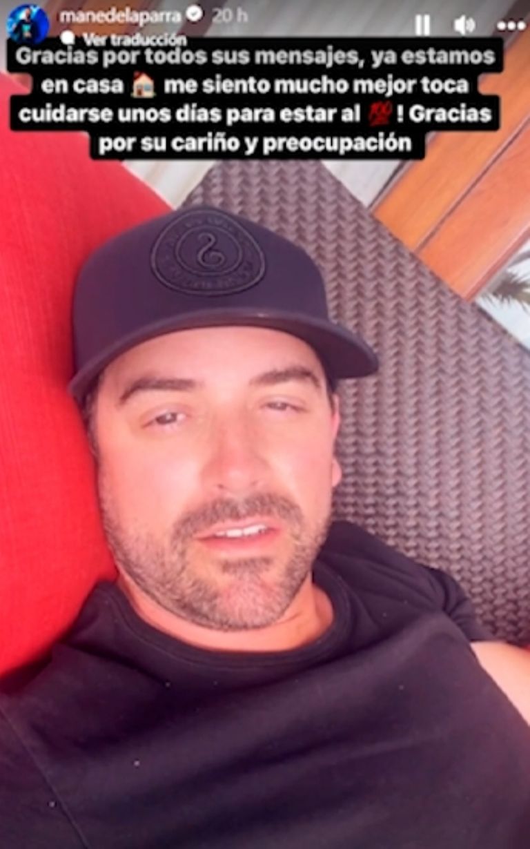 Mane de la Parra fue hospitalizado de emergencia