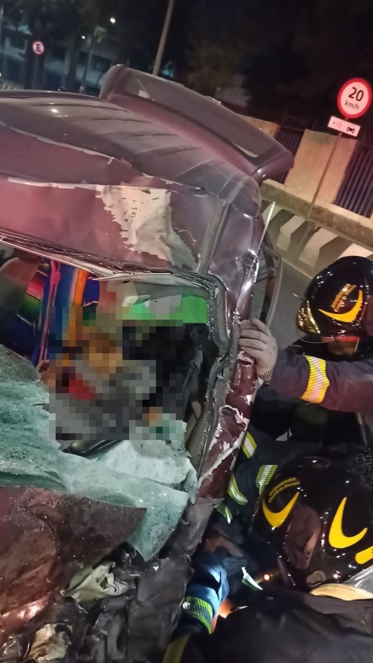 Fuerte choque en Añil