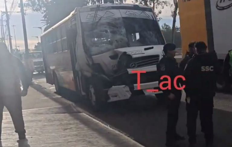 Accidente en calzada Ignacio Zaragoza