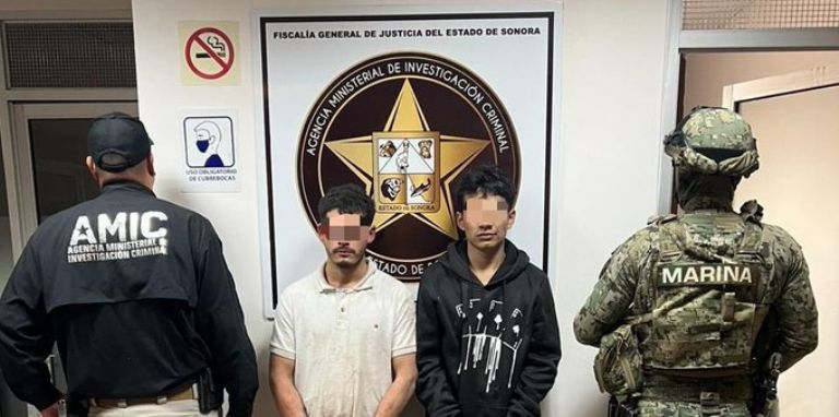 Caen tres presuntos generadores de violencia en Obregón. Foto: Twitter