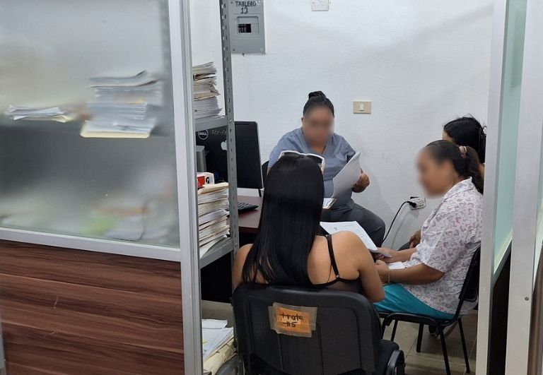 primeras imágenes de las colombianas rescatadas en Villahermosa, Tabasco