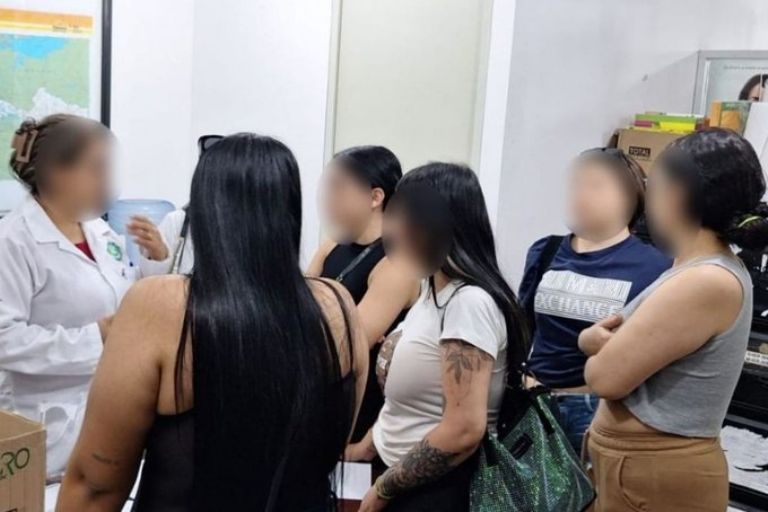 Localizan sanas y salvas a las nueve colombianas secuestradas. Foto: Twitter