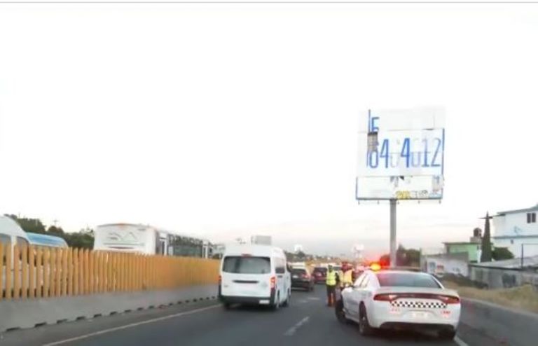 Ciclista muerto en la México-Puebla