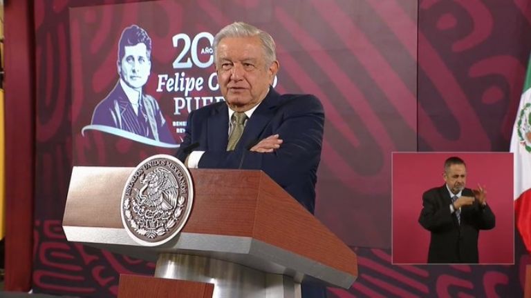 En la imagen, el presidente de México en su tradicional conferencia de prensa. Foto: Internet