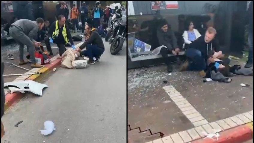 Sujeto roba auto y atropella a un grupo de personas en Israel; hay 16 heridos y un muerto