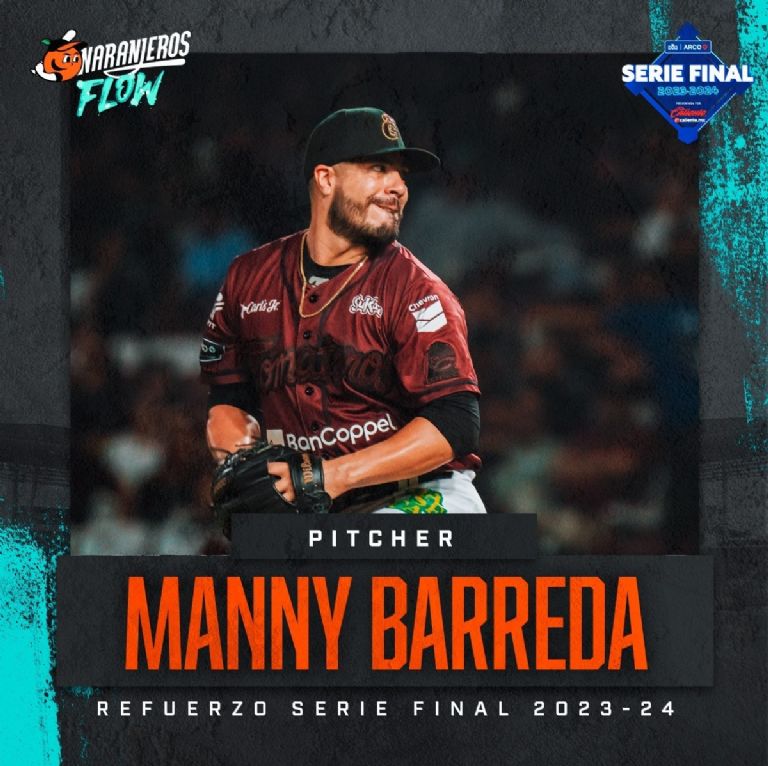 Barreda llega a Naranjeros