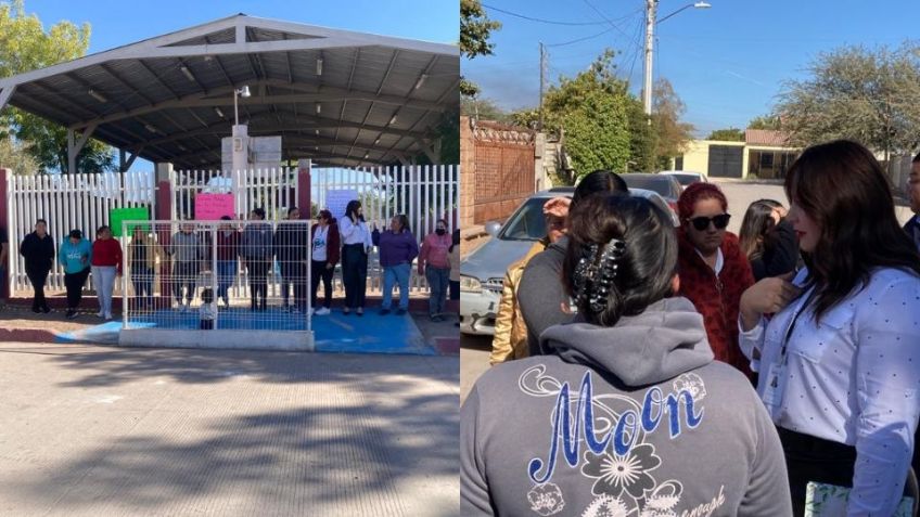 Sigue conflicto en primaria de la colonia Beltrones; autoridades no llegan a acuerdos