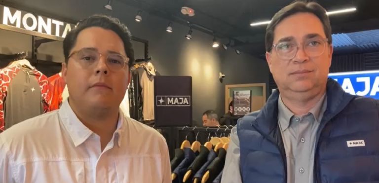 Rafael González, socio de la marca y Jorge Orozco, director de tiendas Maja y expansión