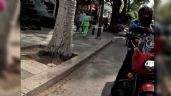 Un hombre agrede con una motocicleta a un ciclista que iba por la ciclovía en CDMX