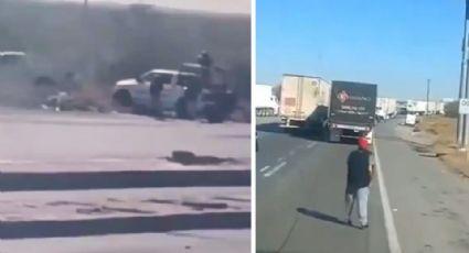 Se registra enfrentamiento armado en autopista Monterrey-Nuevo Laredo; habría un muerto