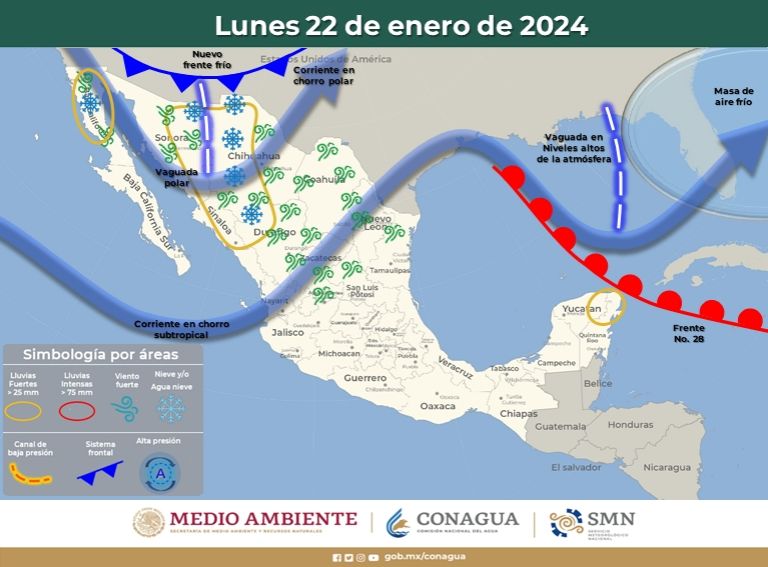 Clima en Sonora para el fin de semana. Foto: Conagua