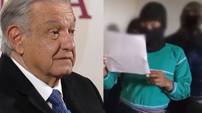 AMLO reacciona al VIDEO de mujeres indígenas que piden ayuda a 'El Mencho' ante violencia
