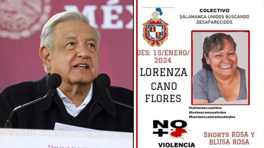 AMLO, sin datos de la madre buscadora desaparecida en Guanajuato: "No tengo el informe"