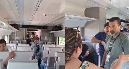 VIDEO: Pasajeros se quedan varados más de 4 horas en el Tren Maya