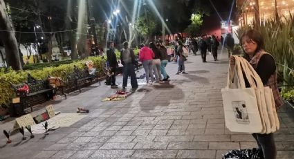 VIDEO: Comerciantes Otomíes en Coyoacán se enfrentan a policías tras intento de retiro