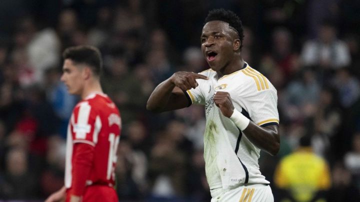 Polémico gol de Vinicius Jr. ayuda en el triunfo del Real Madrid sobre el Almería