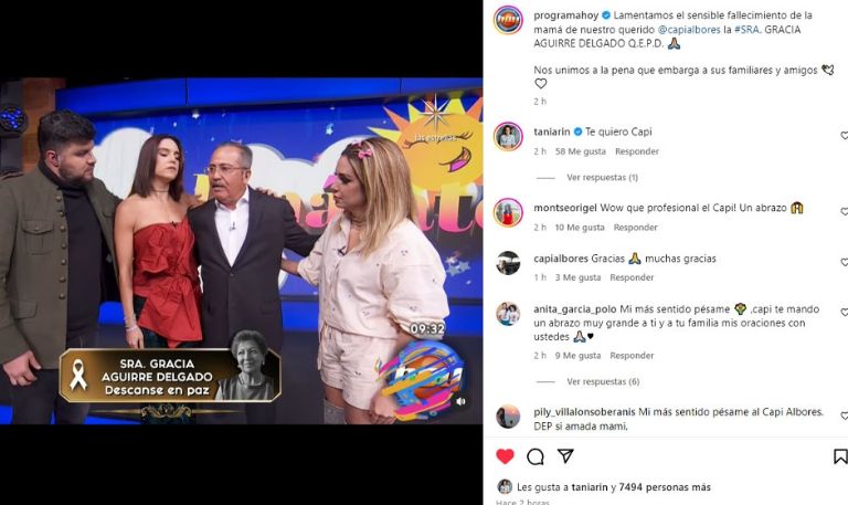 Fallece madre de querido conductor de Hoy
