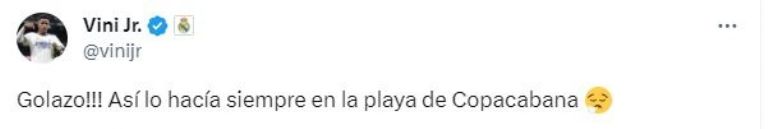 Revelan audios del VAR en gol de Vinicius Jr. quien ya se pronunció con mensaje polémico